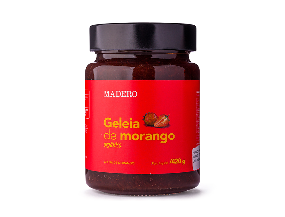 Geleia de morango orgânico